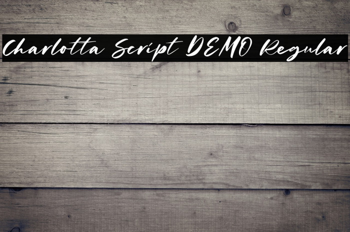 Charlotta Script DEMO Regular Example 3