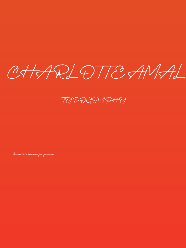 Charlotte Amalie Poster