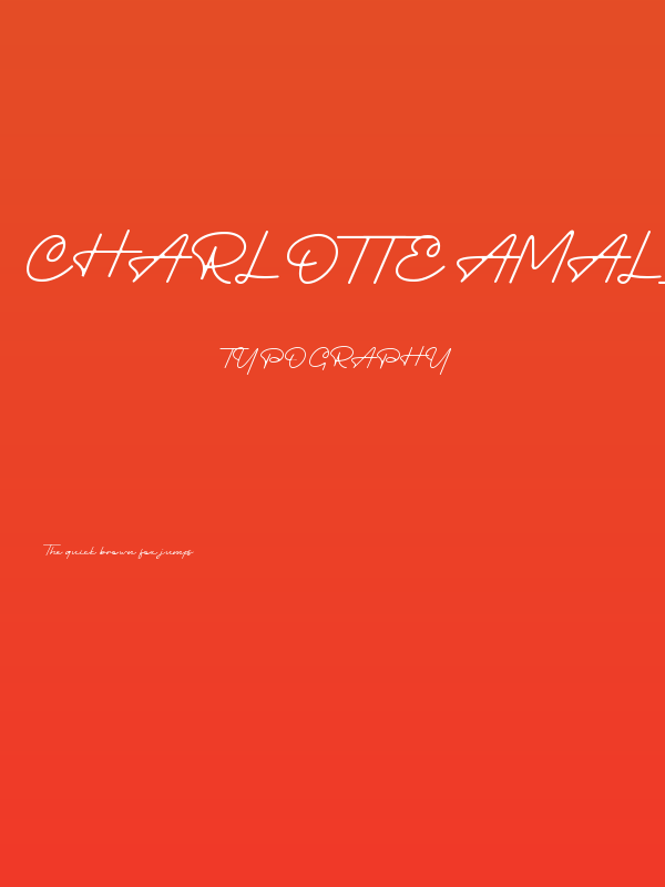 Charlotte Amalie Poster