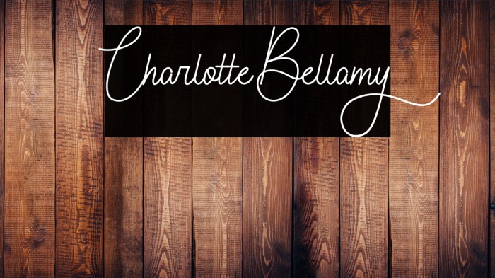 Charlotte Bellamy Example 1