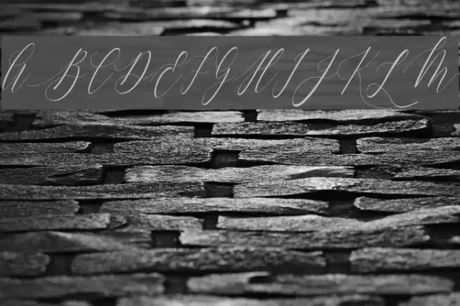 Charlotte Calligraphy Slant Font examples