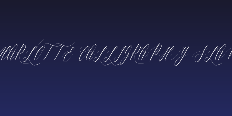 Charlotte Calligraphy Slant Social Header