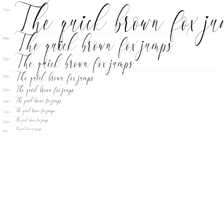 Charlotte Calligraphy Waterfall