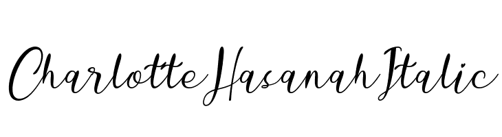 Charlotte Hasanah Italic Font