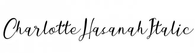 Charlotte Hasanah Italic  Frei Schriftart Herunterladen
