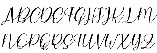 Charlotte Hasanah Italic Schriftart Groß