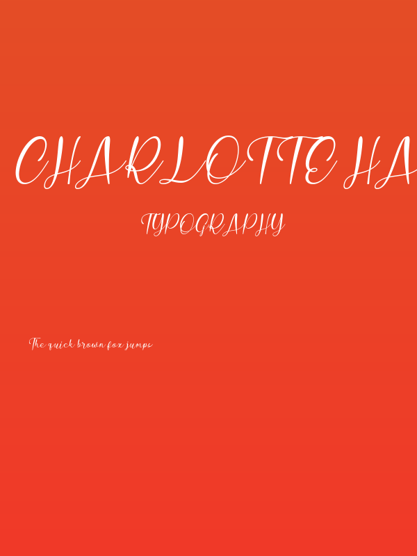 Charlotte Hasanah Italic Poster