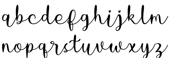 Charlotte Hasanah Font LOWERCASE