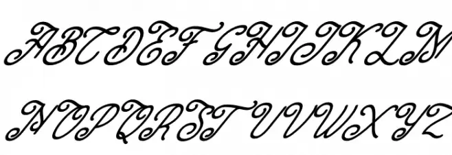 Charlotte Italic 字体 大写