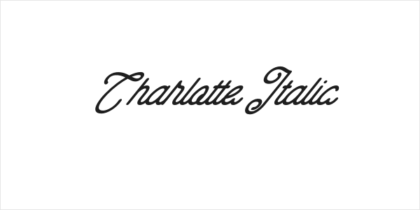 Charlotte Italic Logo