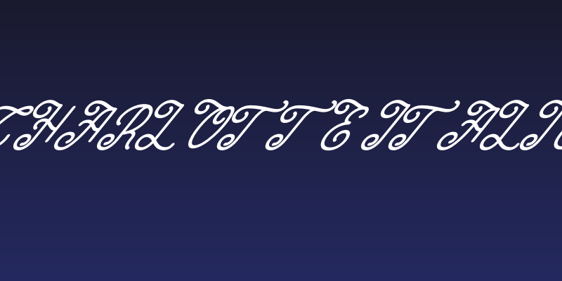 Charlotte Italic Social Header
