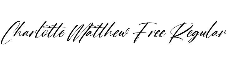 Charlotte Matthew Free Regular  नि: शुल्क फ़ॉन्ट्स डाउनलोड