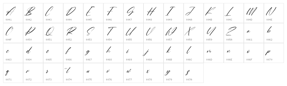 Charlotte Matthew Free Regular Character Map