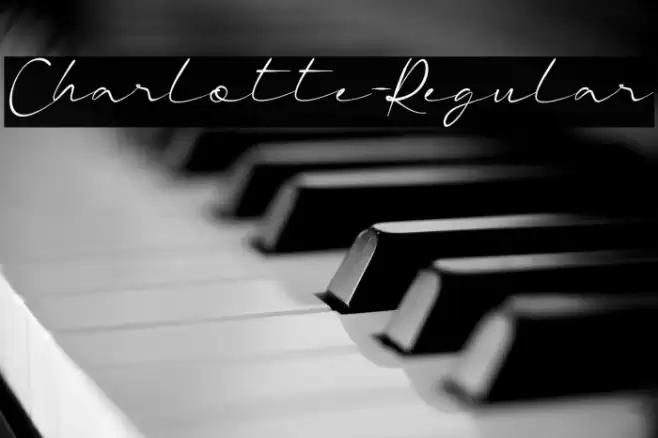 Charlotte-Regular Font examples