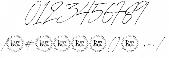 Charlotte Signature Demo Reg Font OTHER CHARS