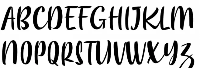 Charlotte Smoothy Schriftart Groß