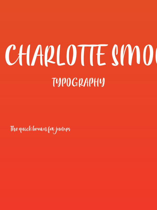 Charlotte Smoothy Poster