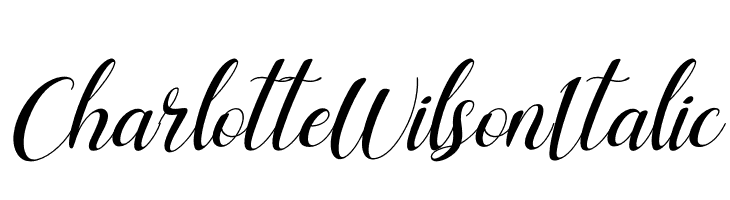 Charlotte Wilson Italic  Frei Schriftart Herunterladen