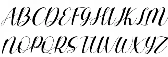 Charlotte Wilson Italic Caratteri MAIUSCOLE