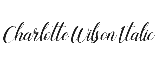 Charlotte Wilson Italic Logo