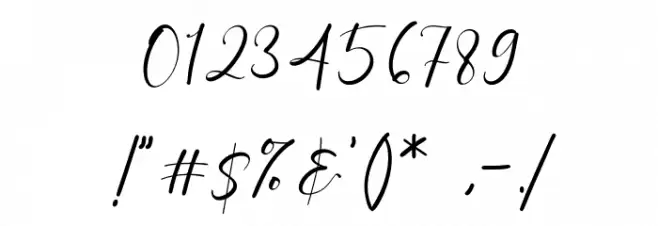 CharlotteBella Font OTHER CHARS