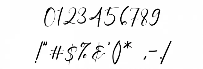 CharlotteBella Font OTHER CHARS