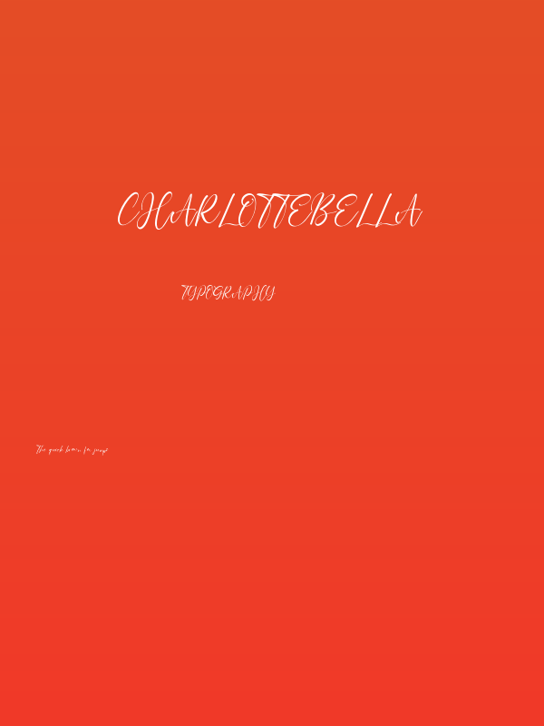 CharlotteBella Poster