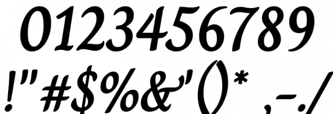 Charm Bold Font OTHER CHARS