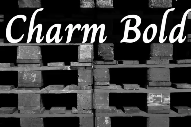 Charm Bold Font examples
