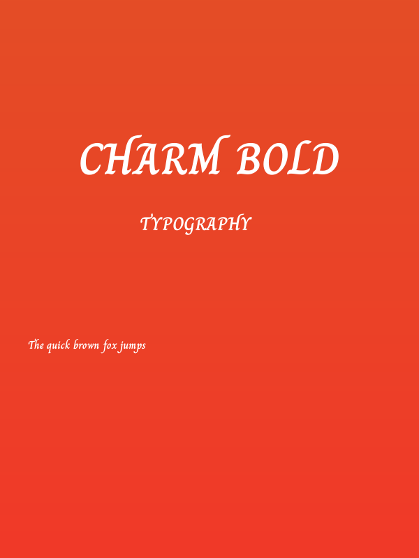 Charm Bold Poster