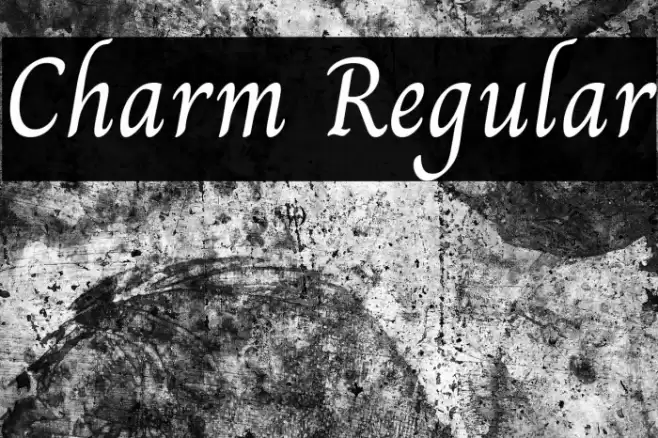 Charm Regular Font examples