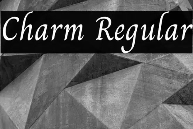 Charm Regular Font examples