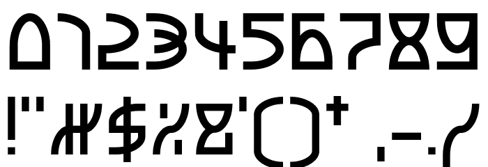Charmed Pi Font OTHER CHARS
