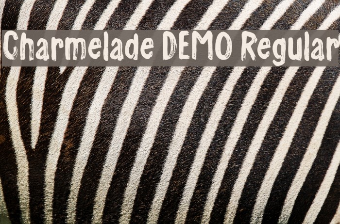 Charmelade DEMO Regular Font examples