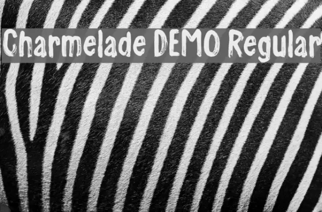 Charmelade DEMO Regular Font examples