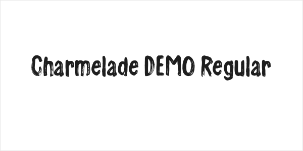 Charmelade DEMO Regular Logo