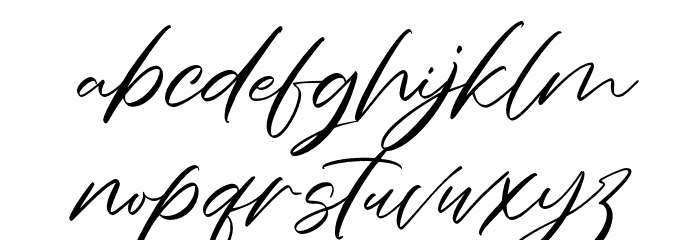 CharmelyaScript Font LOWERCASE