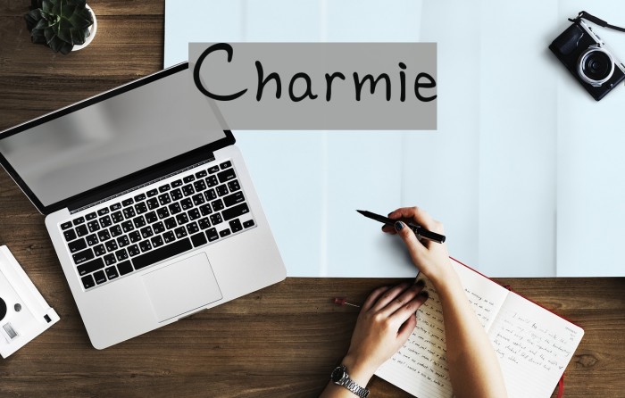 Charmie Font examples