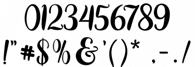 Charming Couple Font OTHER CHARS