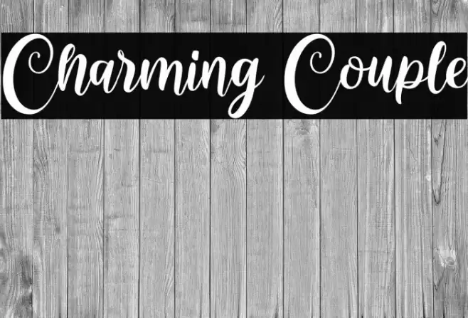 Charming Couple Font examples