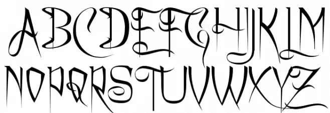 Charming Font Font Litere mari
