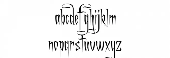 Charming Font फ़ॉन्ट लोअरकेस