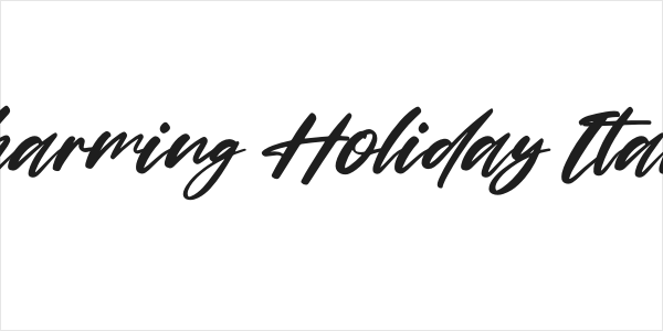 Charming Holiday Italic Logo