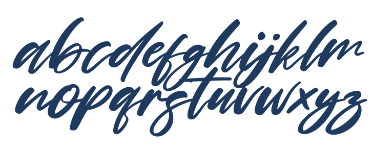 Charming Holiday Italic Lowercase