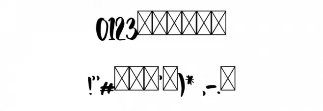 Charming Regular Font OTHER CHARS