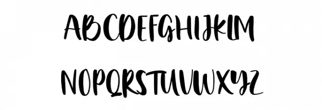 Charming Regular フォント 大文字