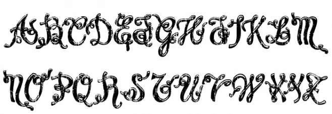 Charming shabby demo Schriftart Groß