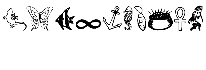 CharmingSymbols Schriftart Anderer Schreiben