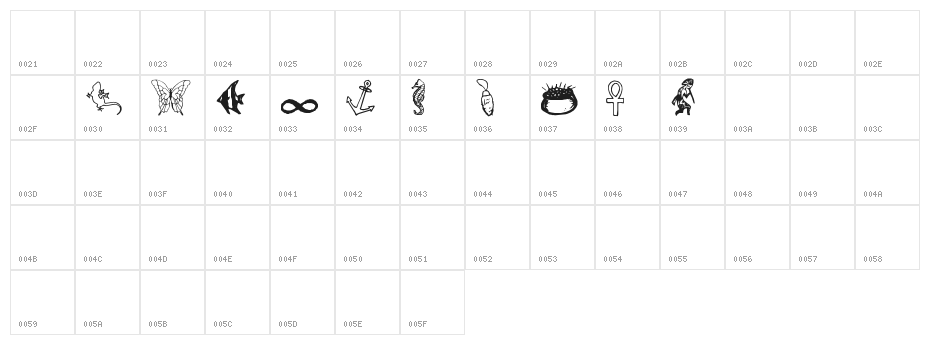 CharmingSymbols Character Map