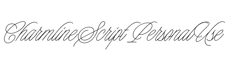Charmline Script Personal Use Schriftart